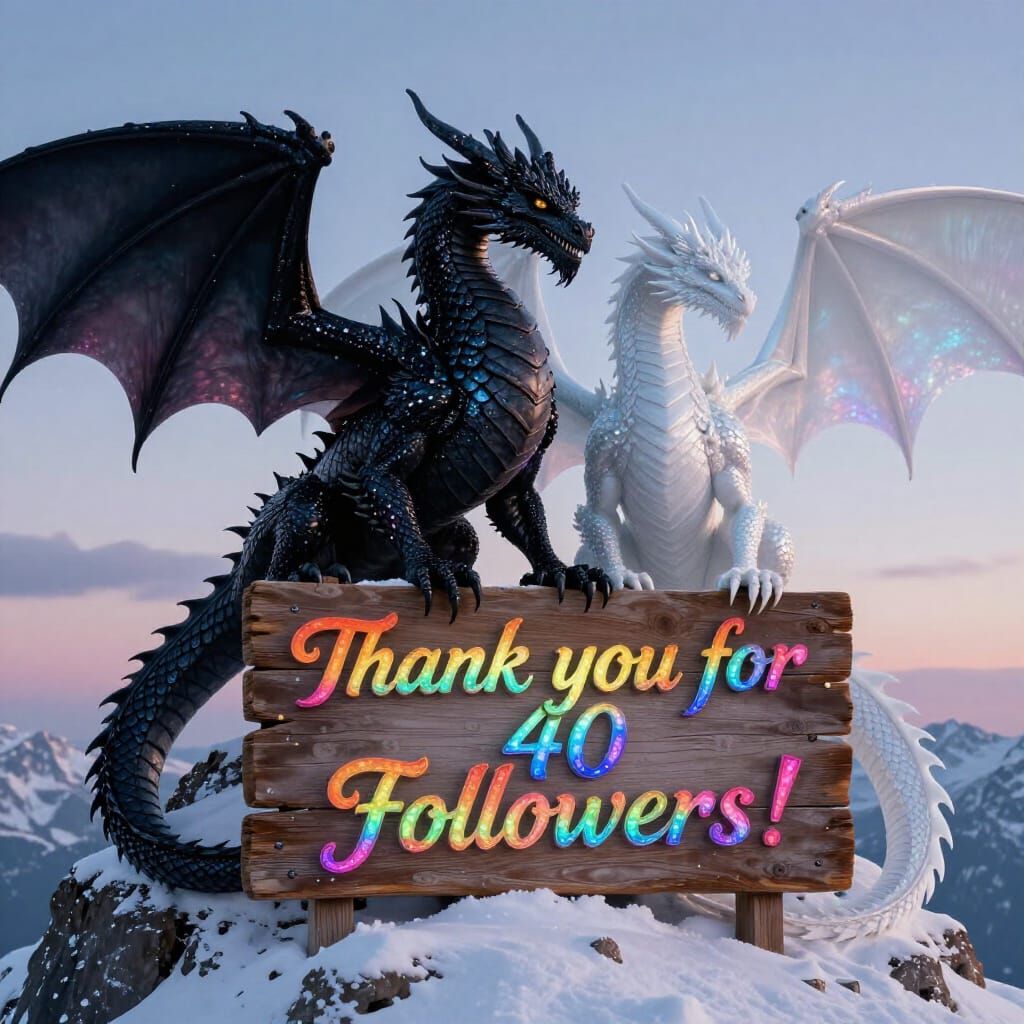 Regal Dragons Thank You on Snowy Peak