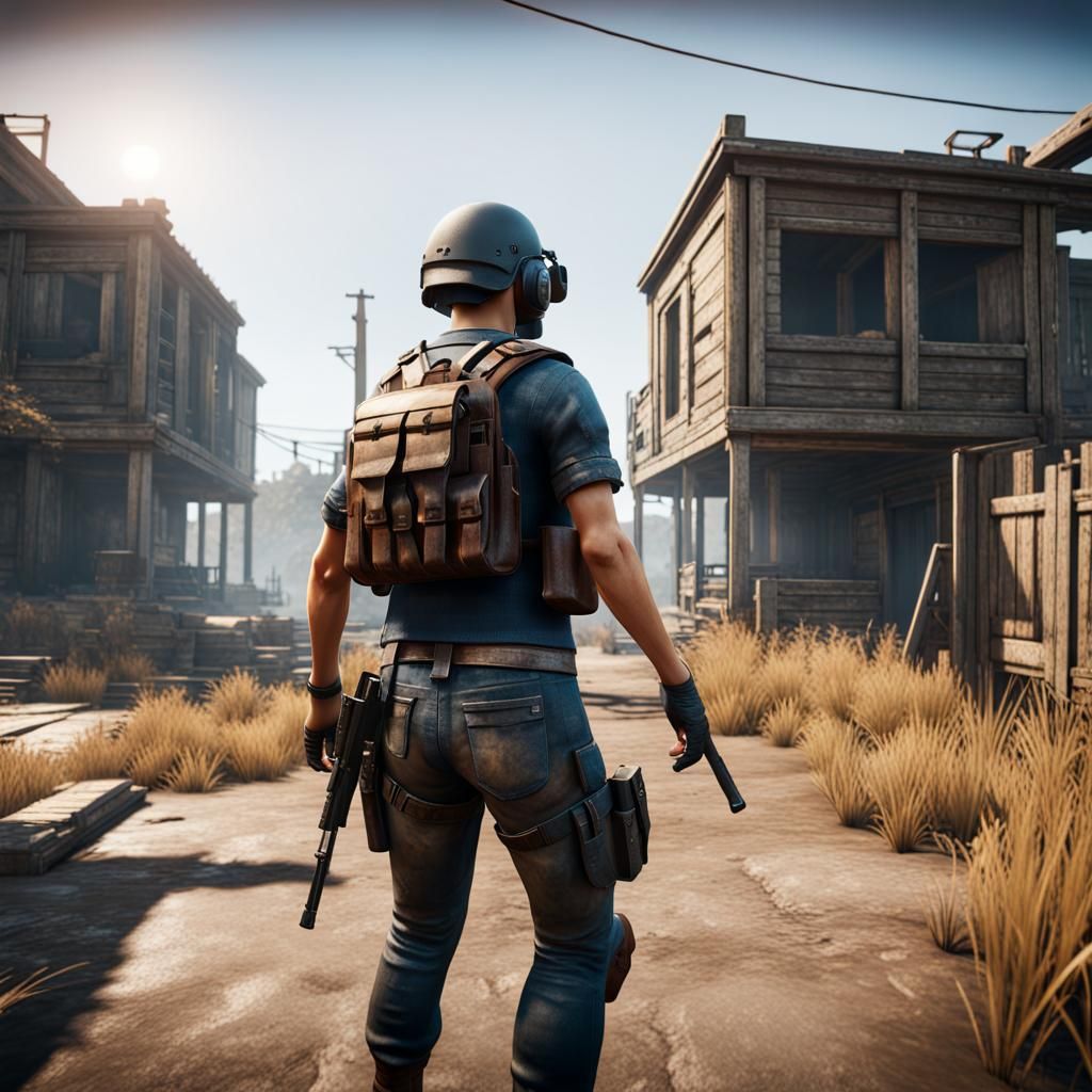 Cinematic 3D Game Scene in 8K Resolution