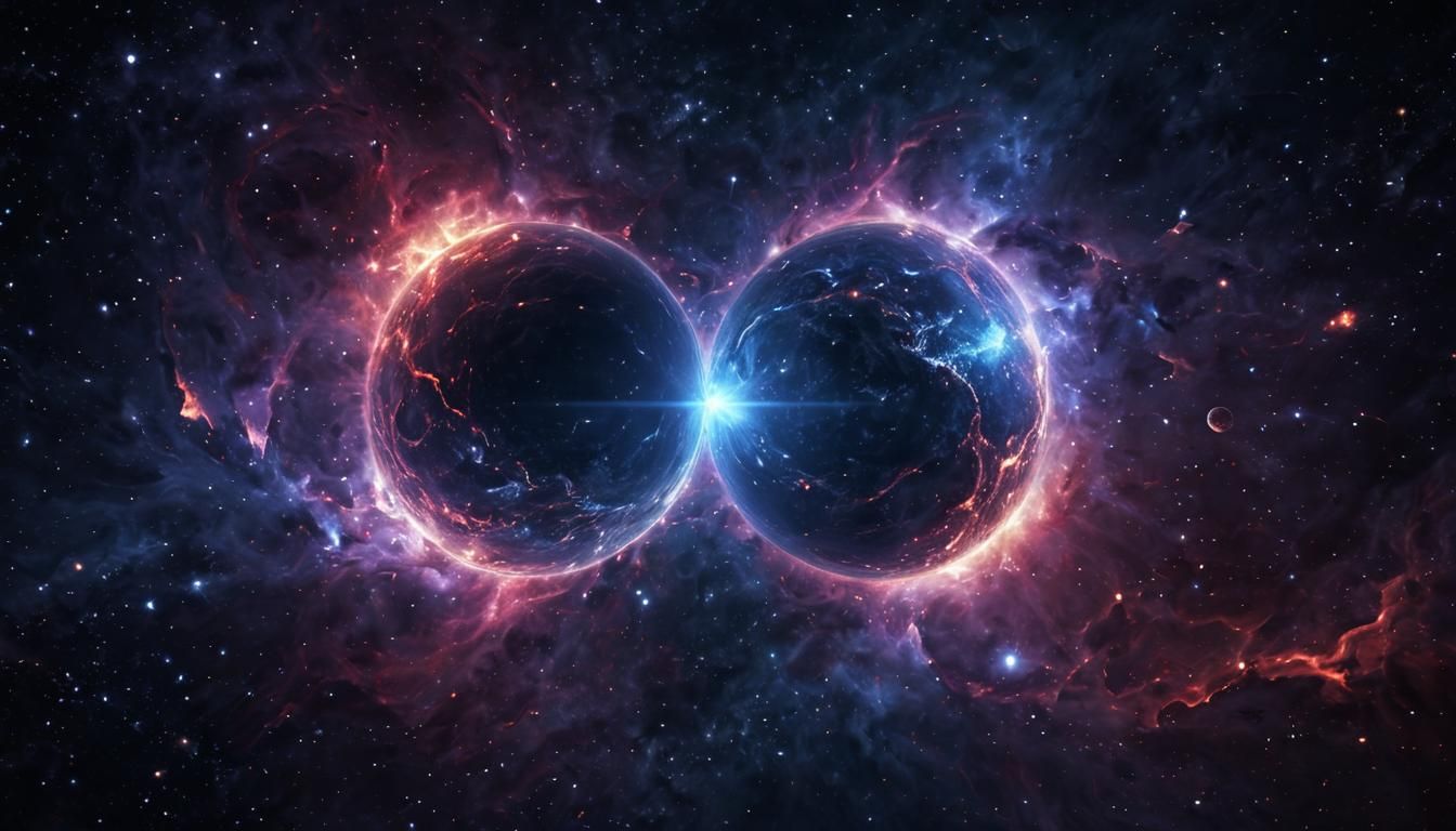 Epic Space Collision Forming a Nebula