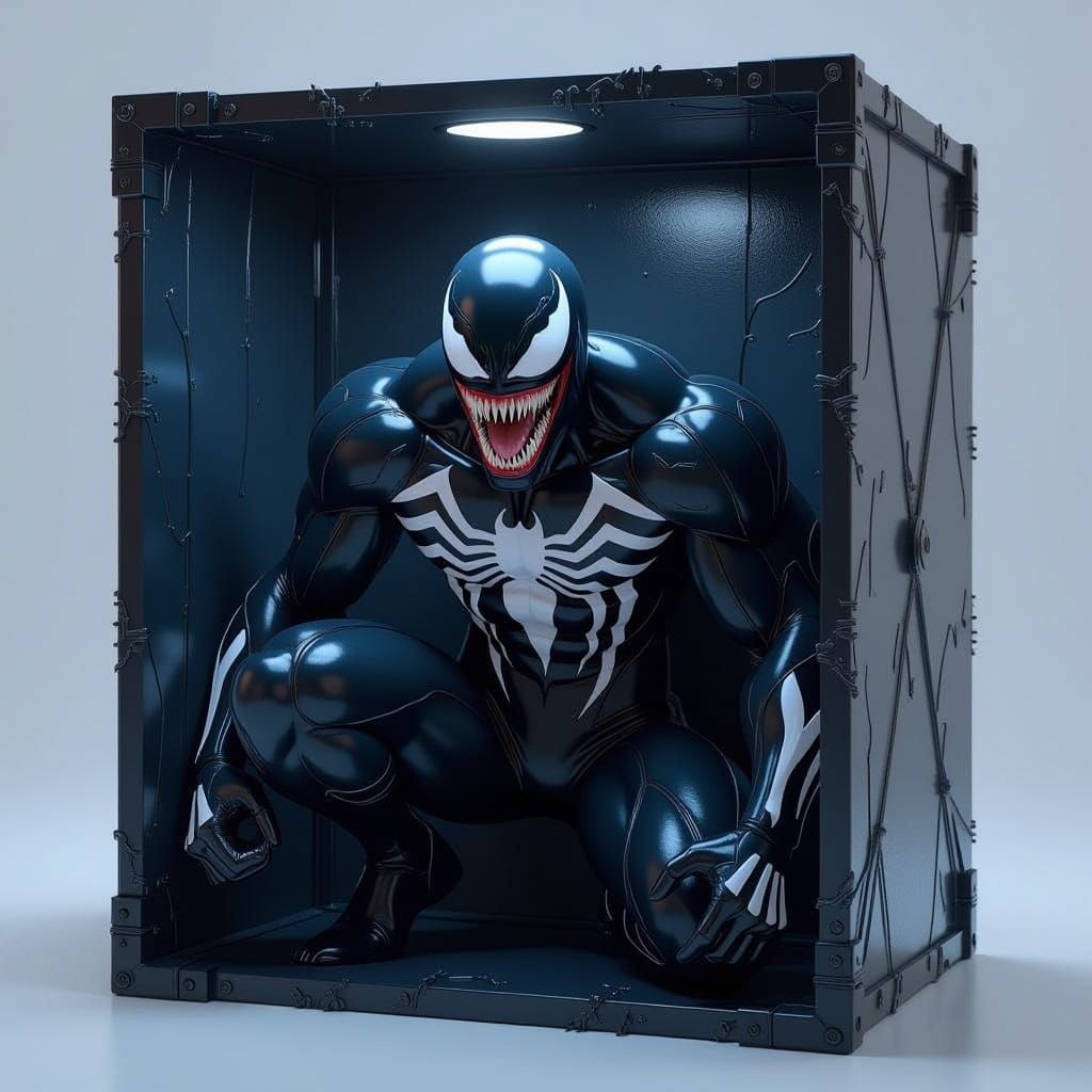 Ethereal Venom Enclosed in a Dark, Anime-Inspired Box