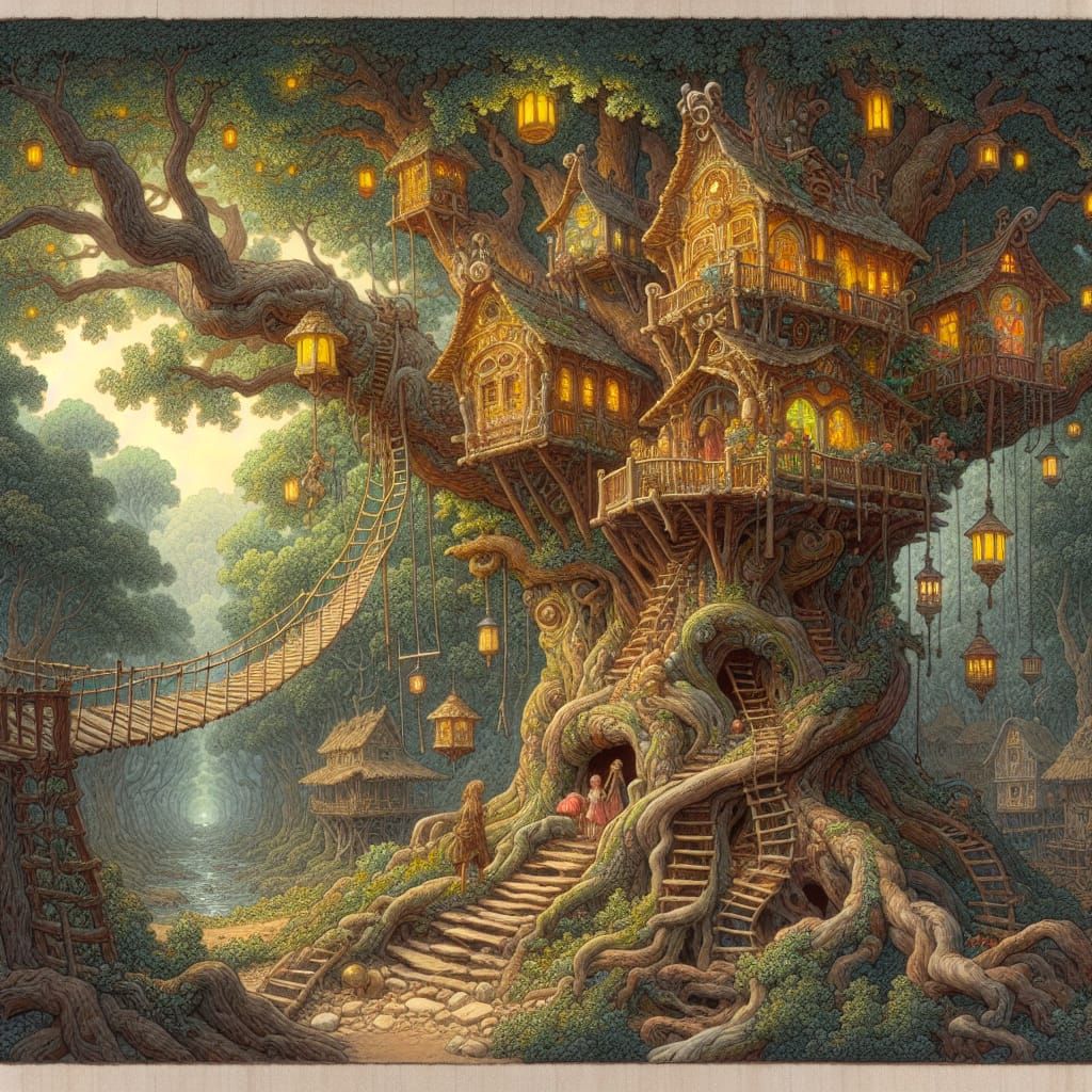Cosy Treehouse in the Woods