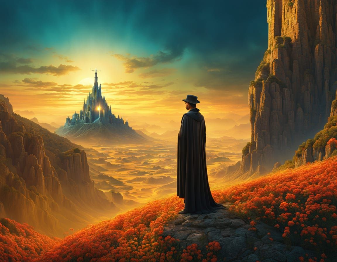 Epic Fantasy Landscape with Dreamlike Surrealism