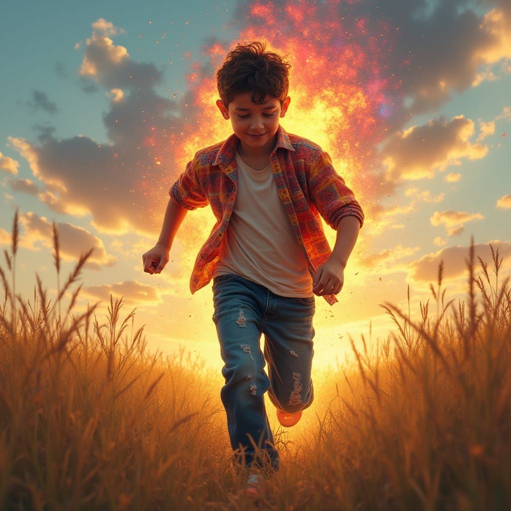 Vibrant São João Celebration with Colorful Youth