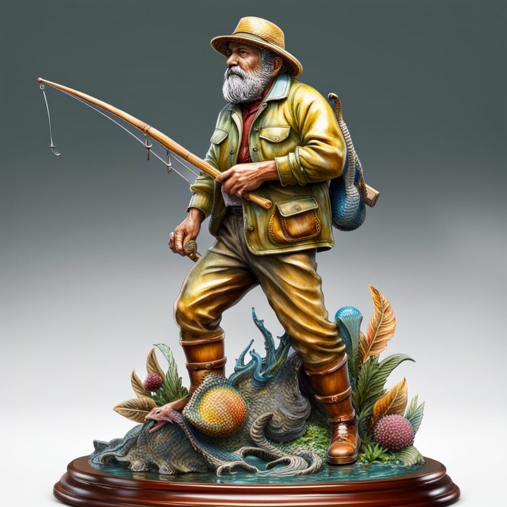 Great Fisherman Trophy: Colorful Masterpiece