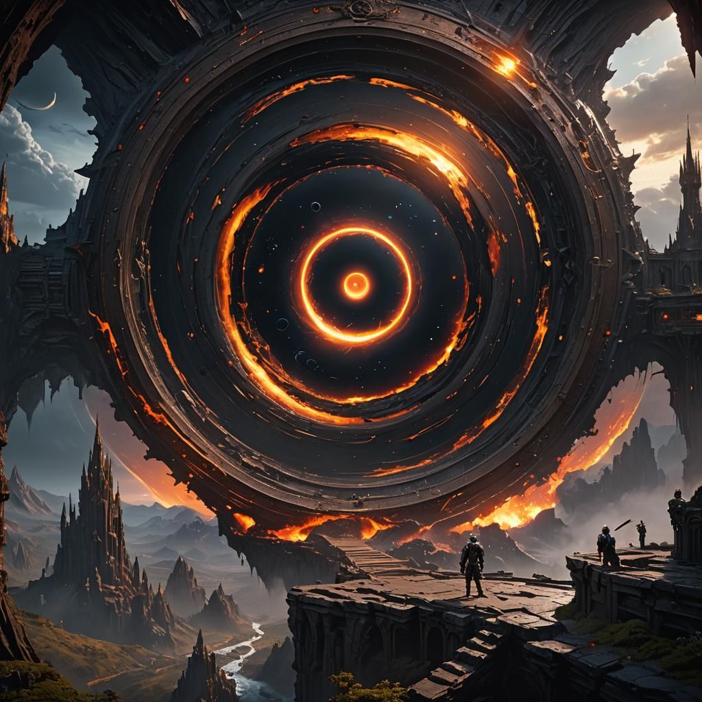 Mekk-Knight Black Hole in Detailed Matte Painting