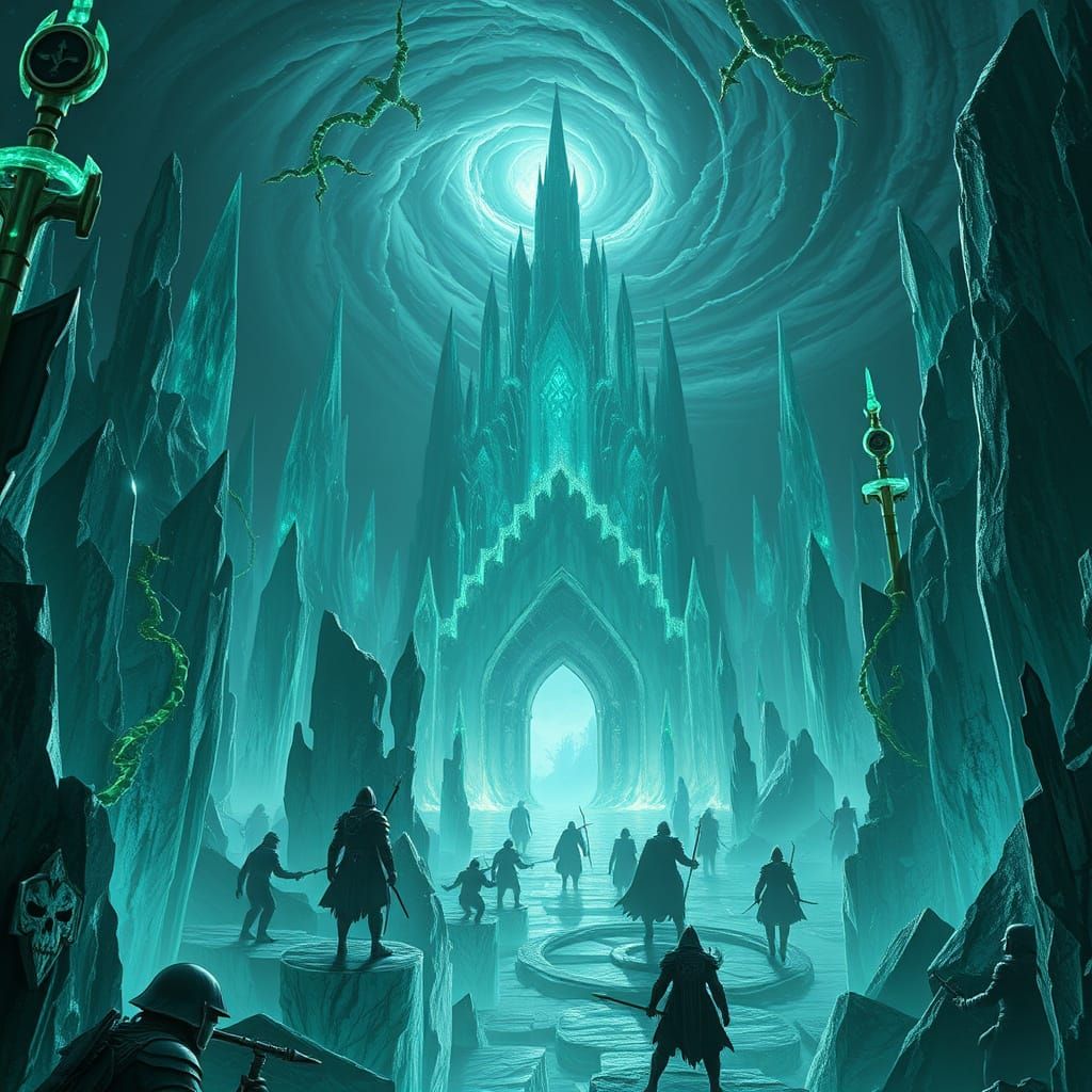 Ethereal Elegance of El'goroth: Bioluminescent Demons Conque...