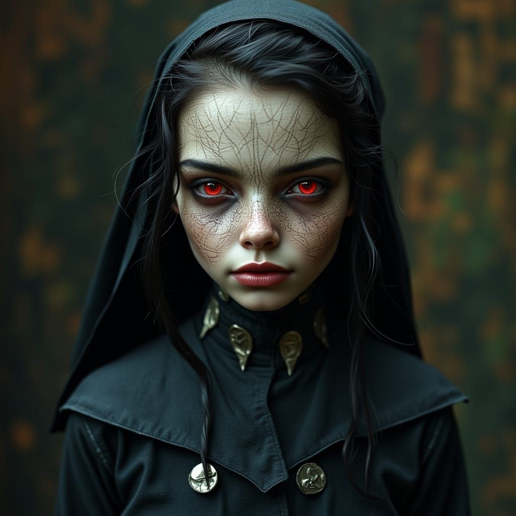 Demonic Nun: Gothic Biomechanical Horror