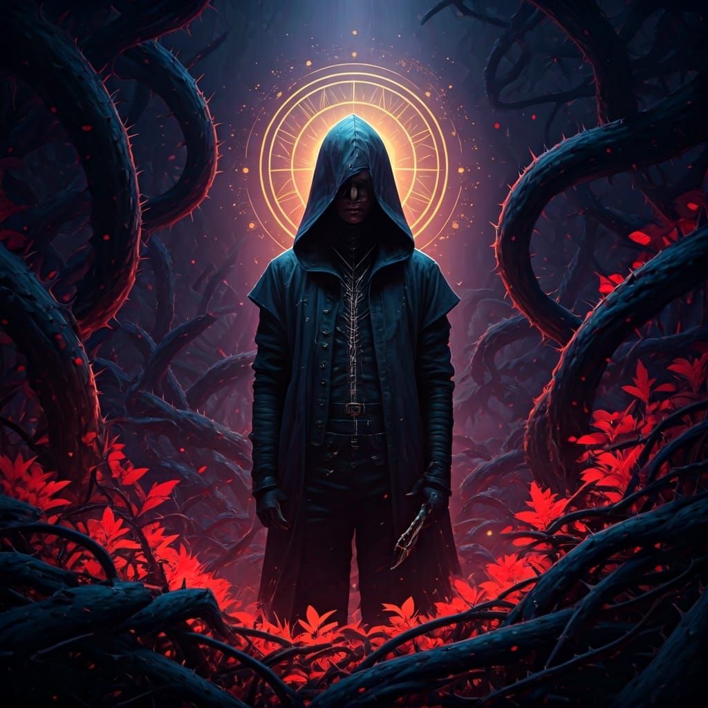 Dark Garden Rebel: Cyberpunk Surrealism