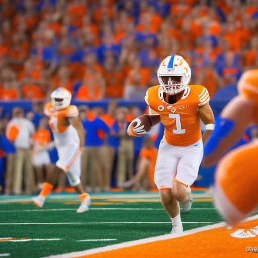 Tennessee Volunteers vs Florida Gators: Hyperdetailed Footba...