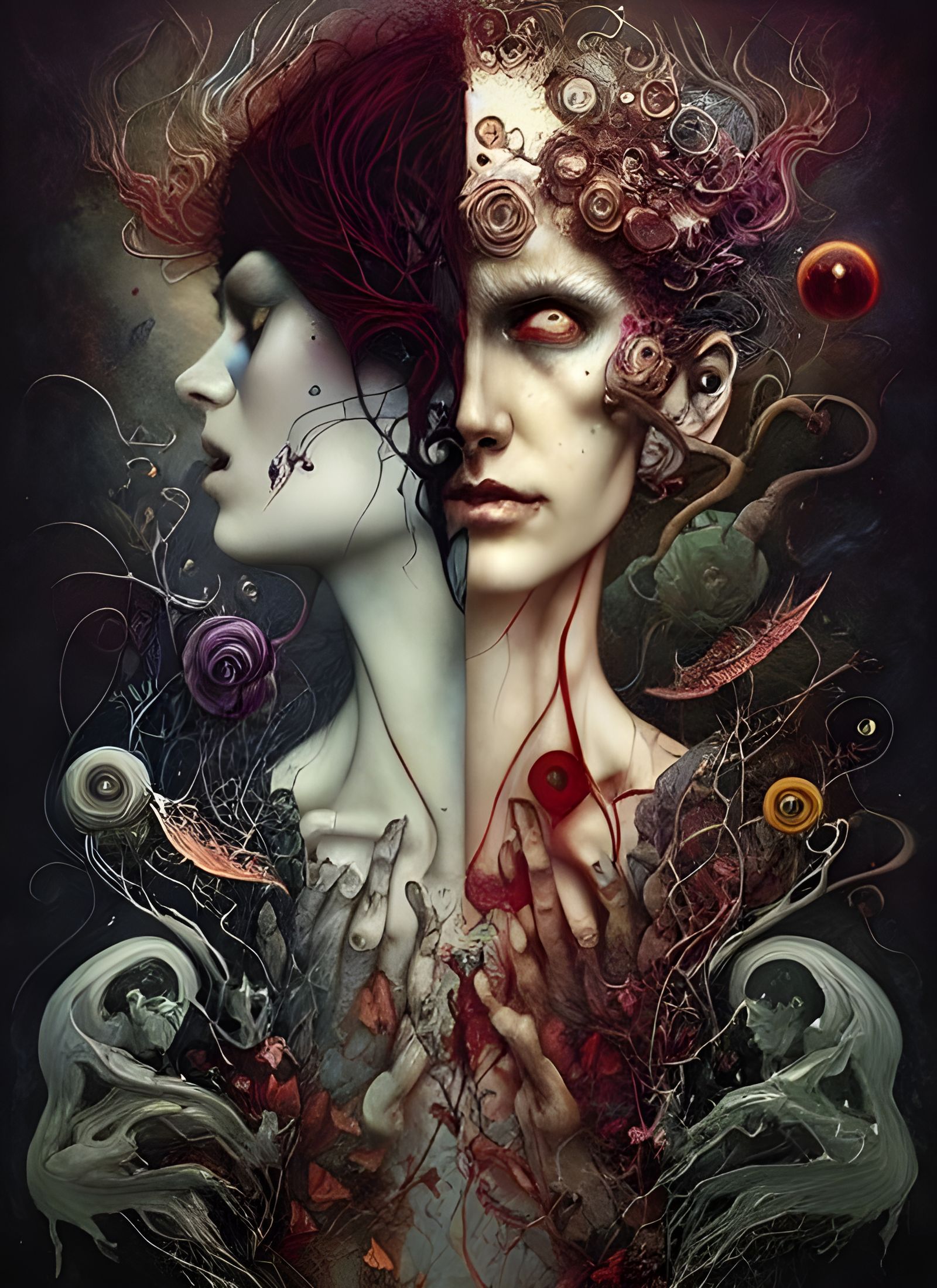 Good and Evil: A Complex Digital Art Piece