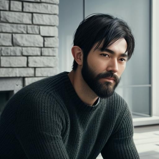 Detailed Portrait of a Handsome Elf Man