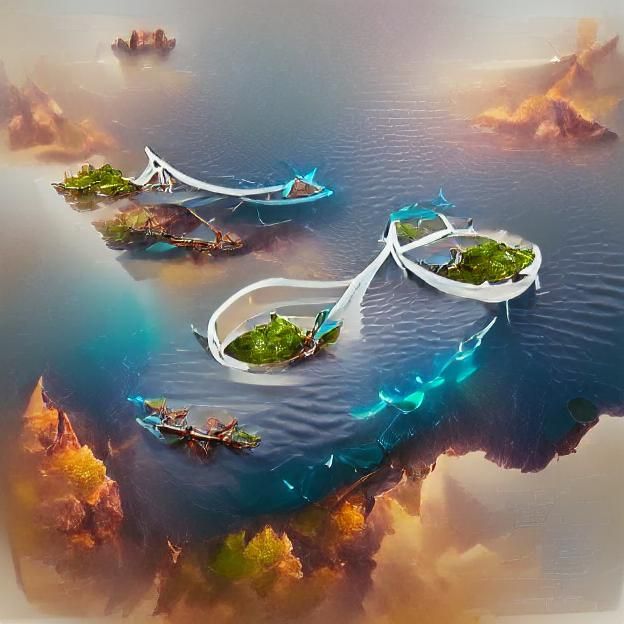 Aerial Islands Concept Art: Floating Landscapes