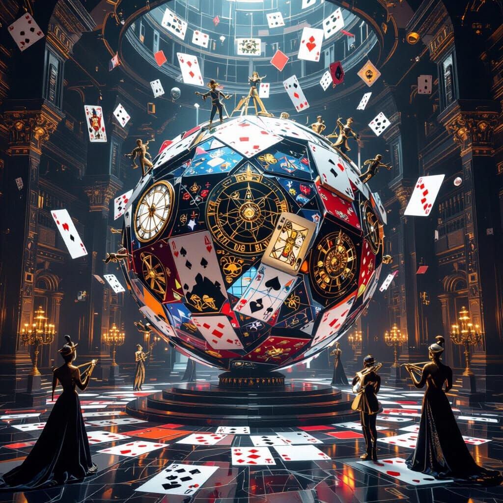 Impossible Ballroom of Playing Cards in Pocket Dimension