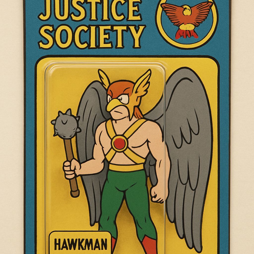 Max Fleischer’s version of The Justice Society’s Hawkman as ...