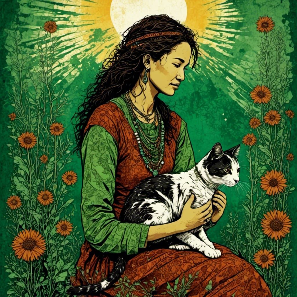 <lora:Batik:1.0> <lora:Native woman:1.0> <lora:Europunk:1.0>...