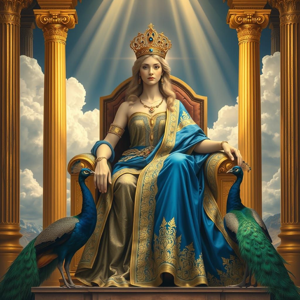 Hera, Queen of the Gods, in Baroque Style