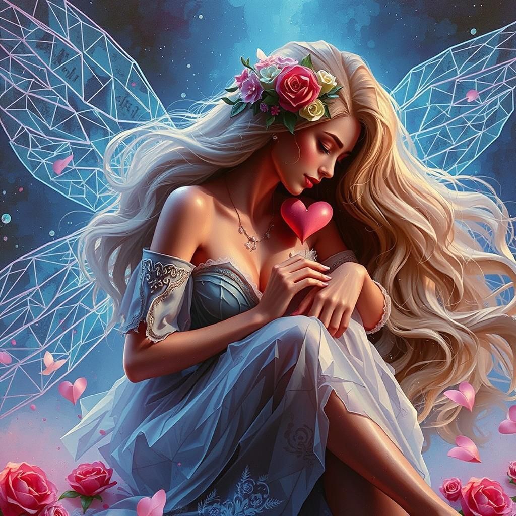 Origami Love Letters with Polychromatic Graffiti Art