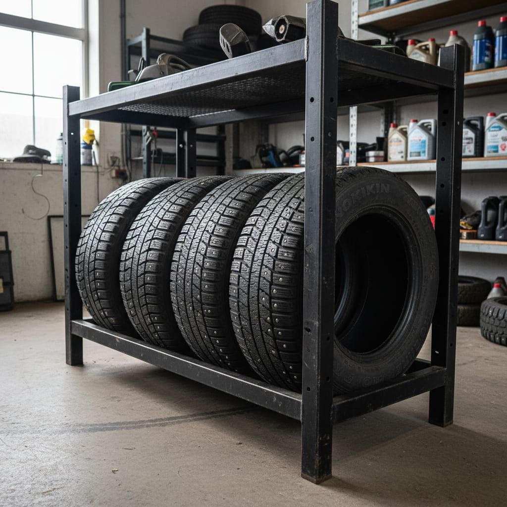 Nokian Car Tires on Rack