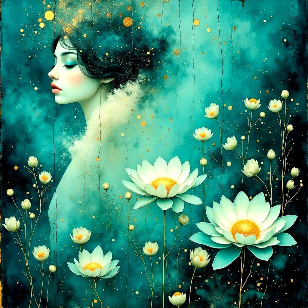 Ethereal Abstract Design with Bokeh Effect