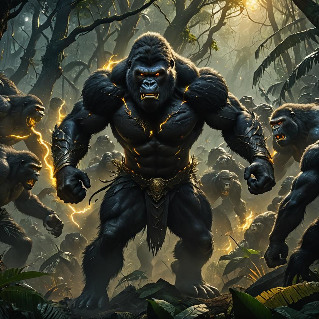 Heroic Warrior in Dark Fantasy Battlefield