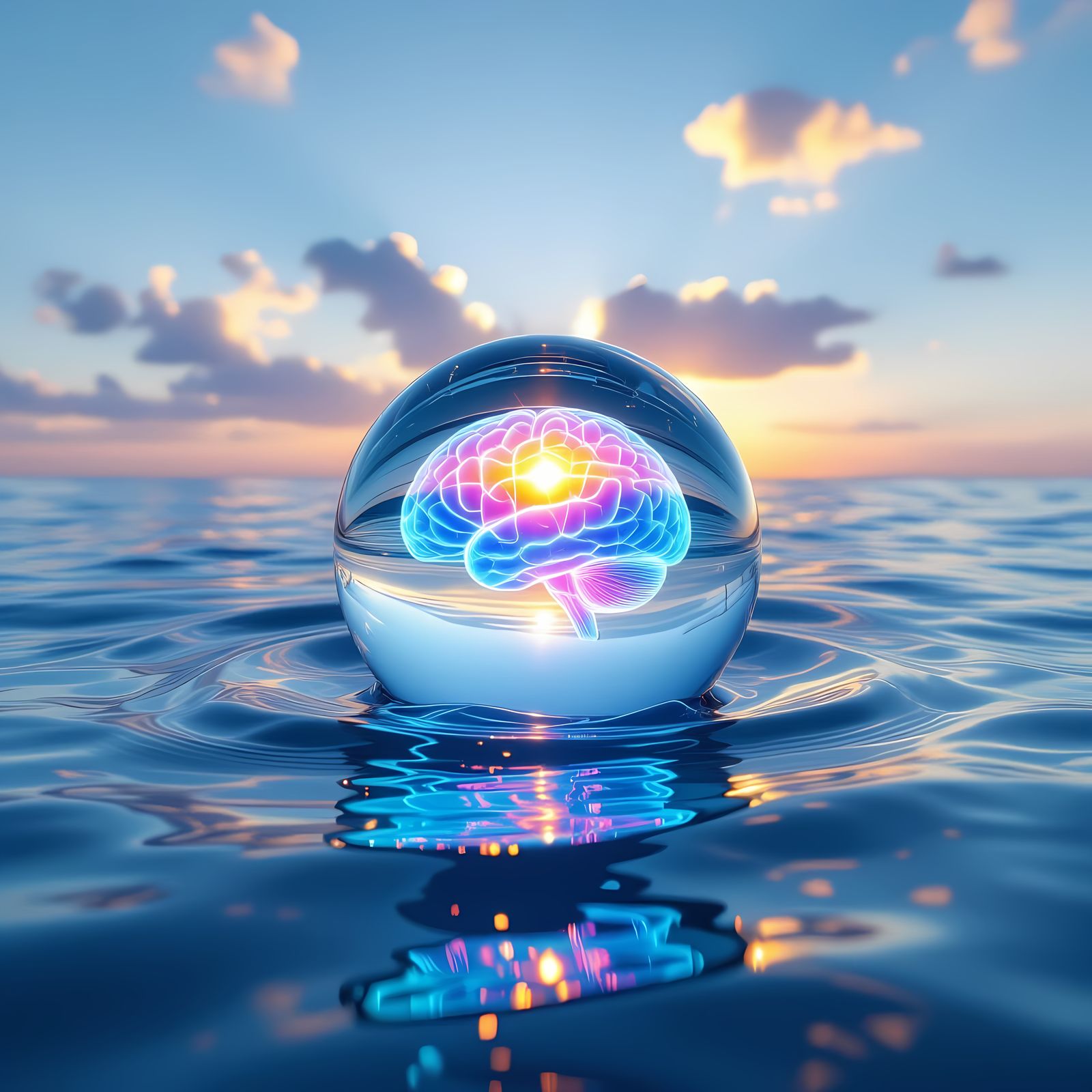 Neuroplastic Synesthesia Under Glass Oceans