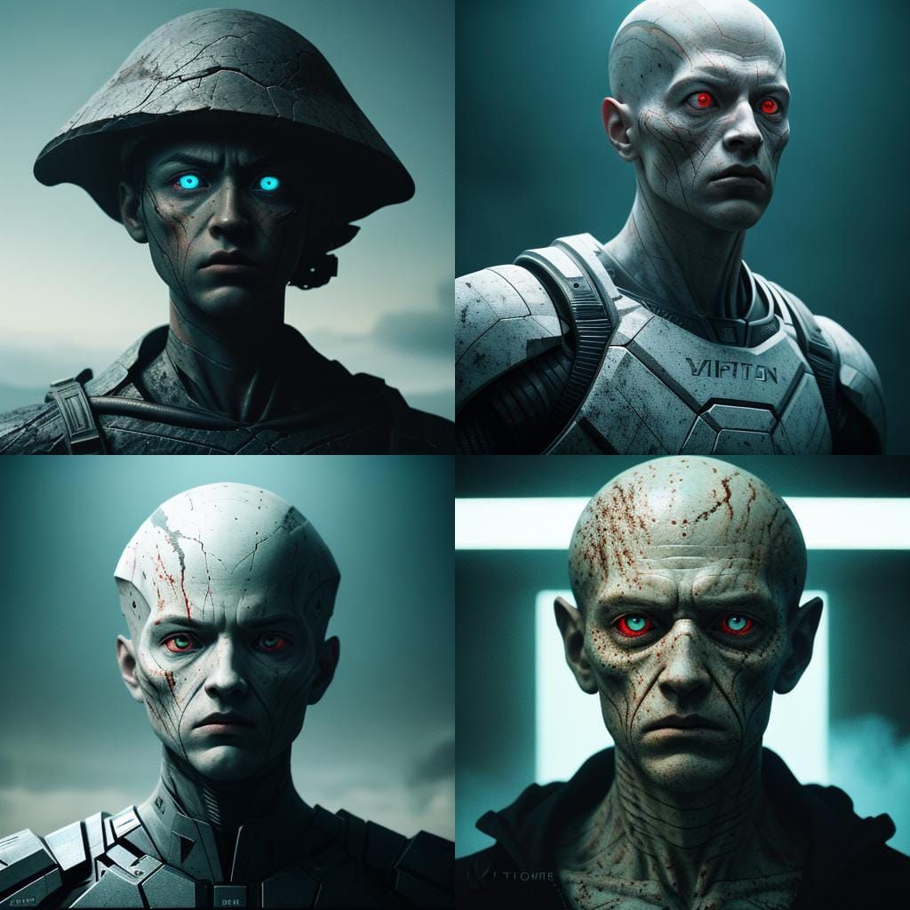 Dramatic Film Still of Mind-Controlled Subject