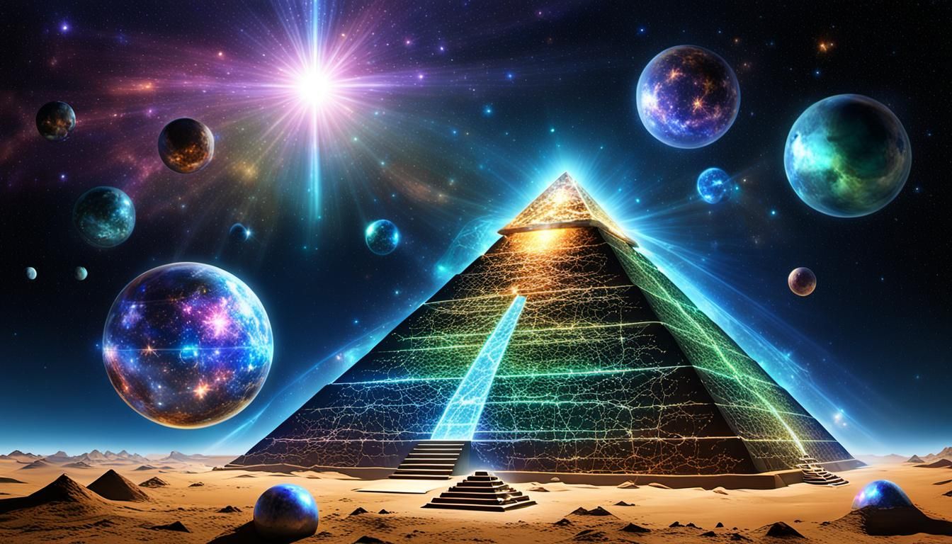 Sirian Light Body Hologram with Pyramid Stargate
