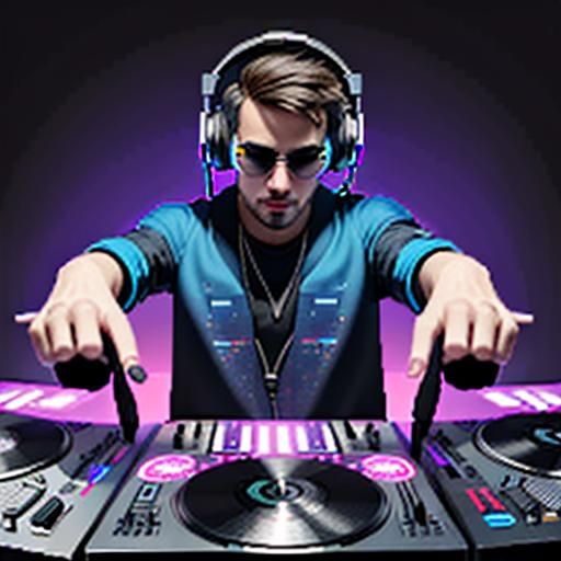 A DJ emoji: A cool, pixelated DJ behind turntables, headphones on, ready to rock the party.