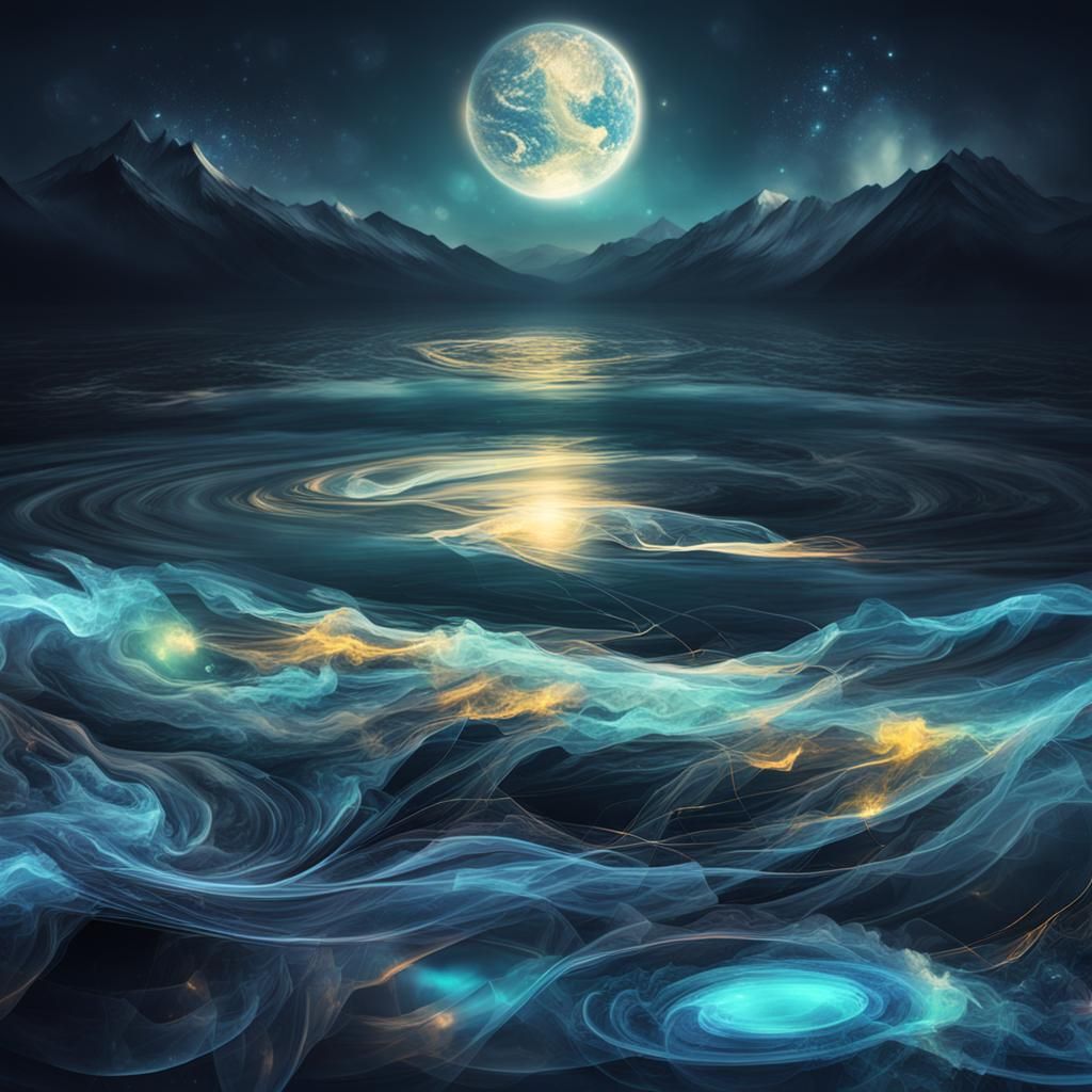 Abstract Blurred Shapes in Dreamlike Composition