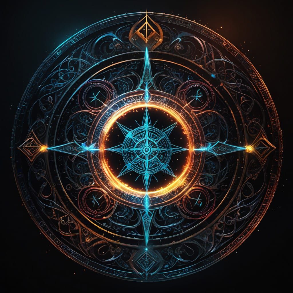 Epic Magic Circle Radiates Power in Vivid Colors