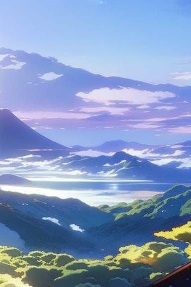Anime Key Visual by Makoto Shinkai in Ghibli Style