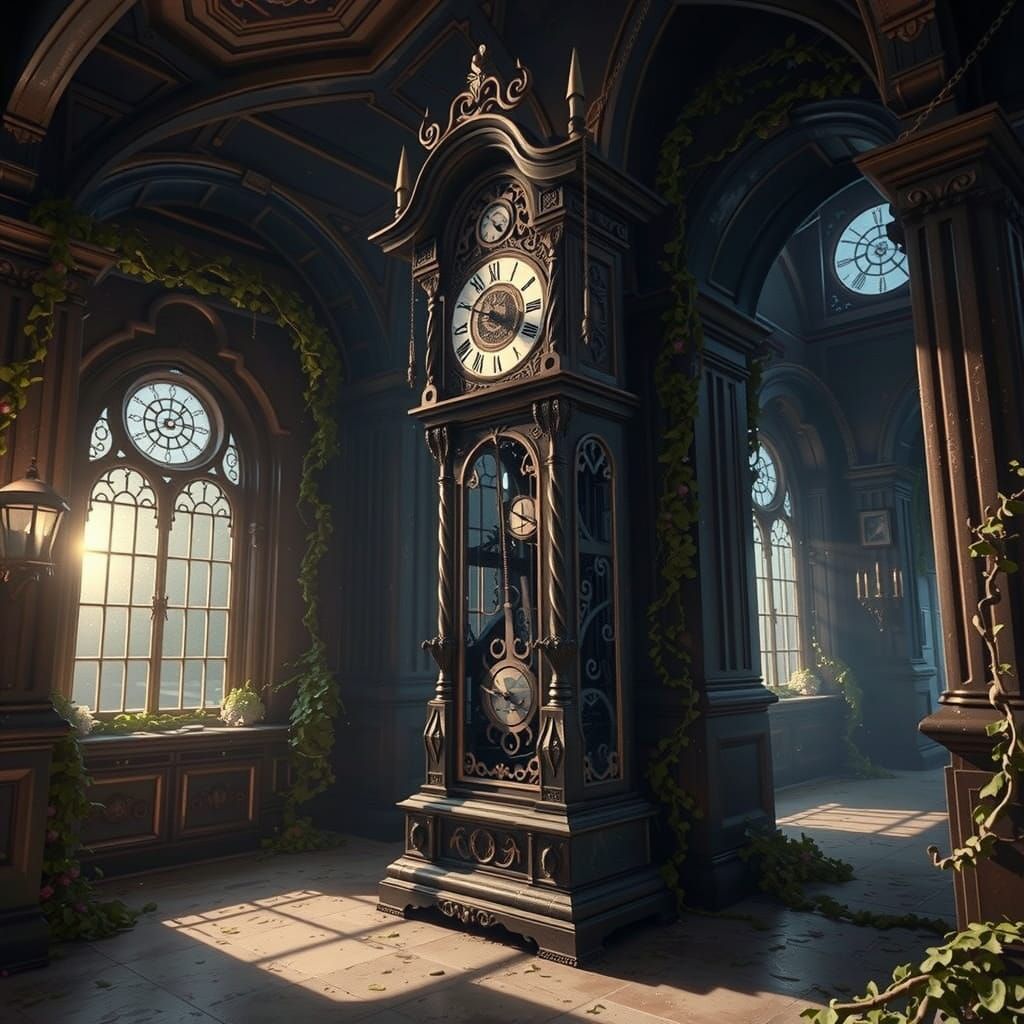 Ethereal Clockwork in Abandoned Grandeur