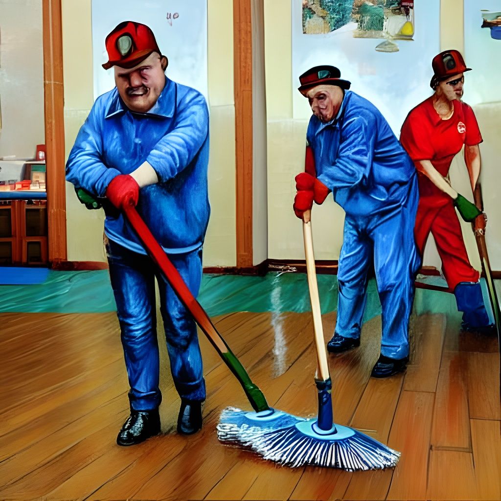 Wacky Socialist Realism Sweeping Contest