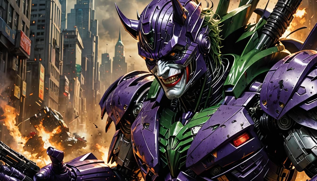 Transformers Joker in Japanese Art Style