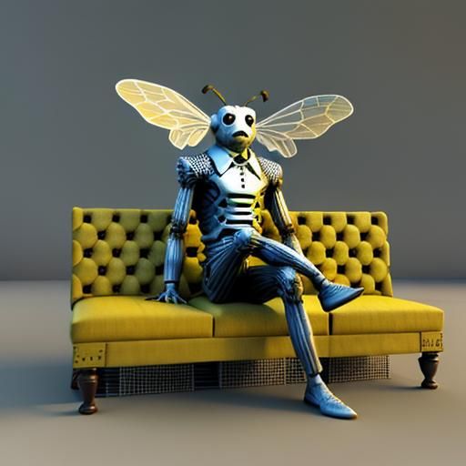 Surreal 3D Ghost Rat Feast