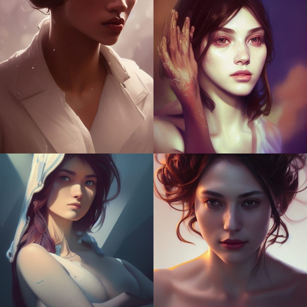 Detailed Portrait with Dynamic Lighting