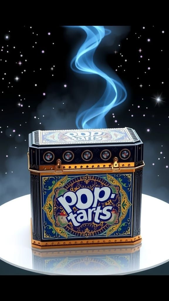 Omnipotent Pop-Tart Chest: Hightech Ornamental Metal Box