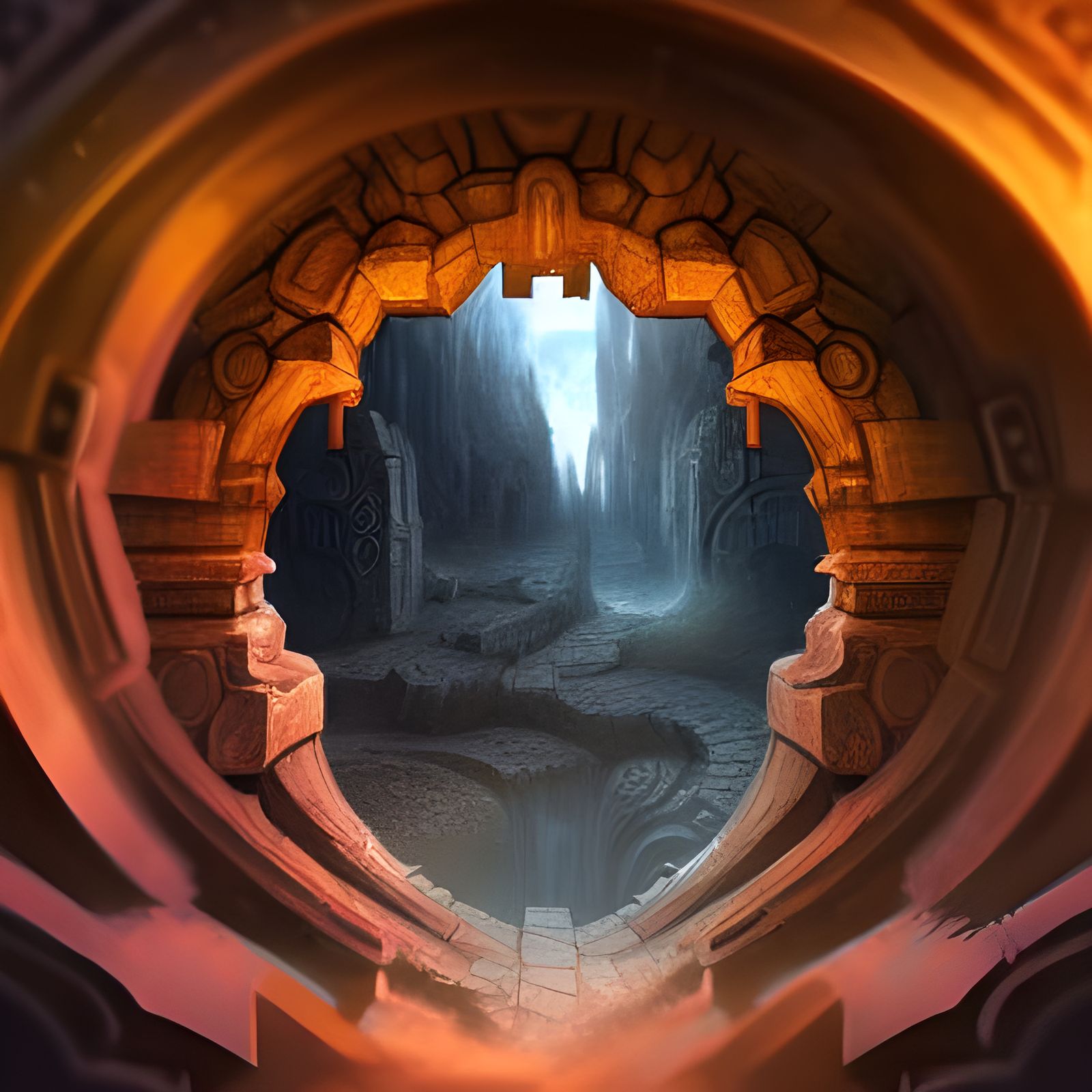 Obsidian Kingdom Portal: A Digital Matte Painting