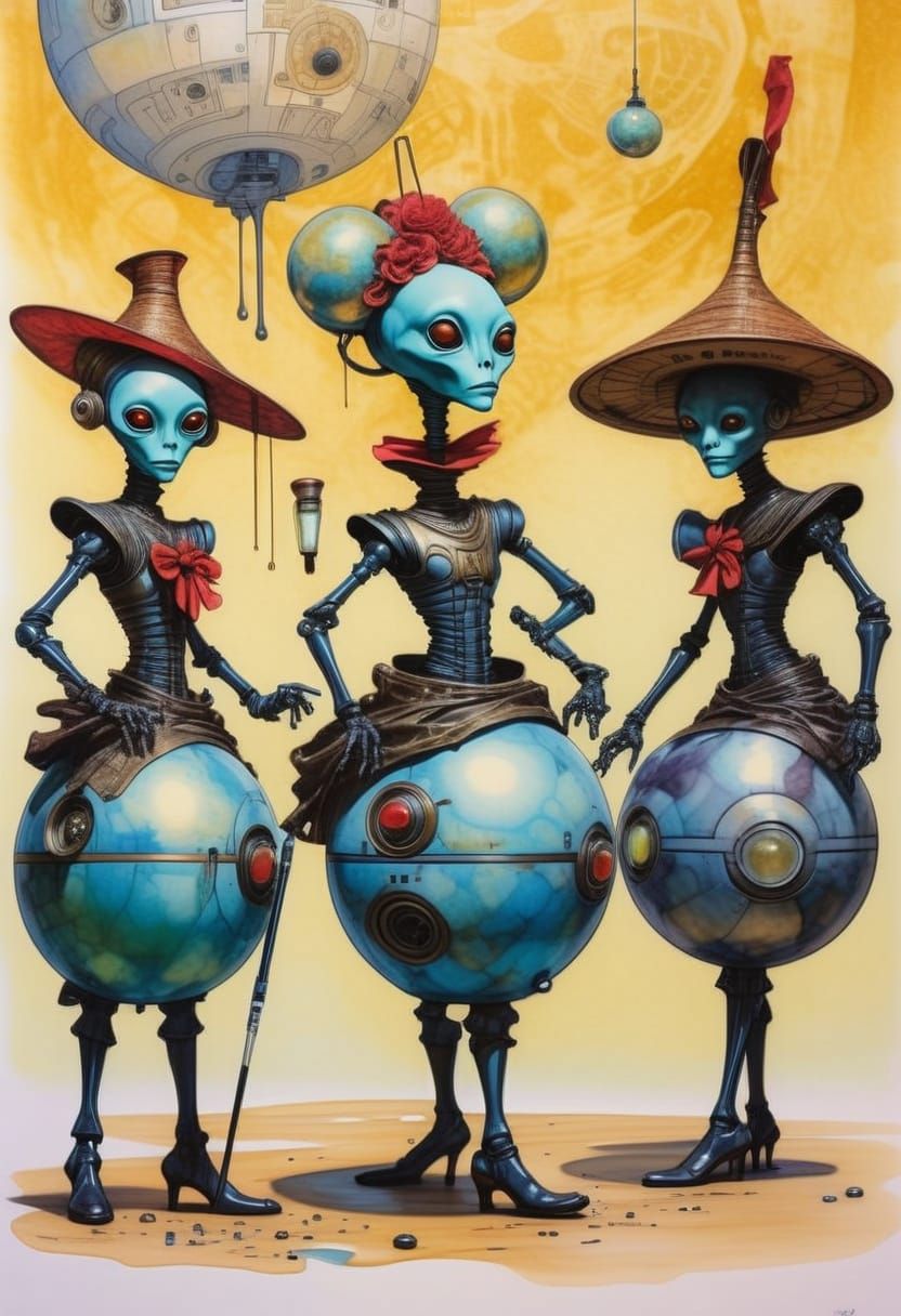 Alien Cancan: Toulouse Lautrec Meets Star Wars