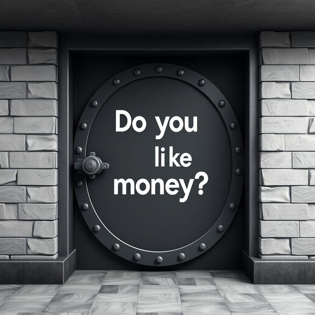 Bank Vault with Graffiti