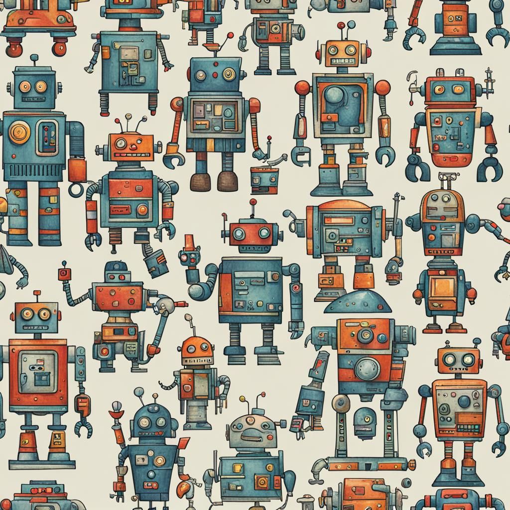 Futuristic Robot Generated by AI