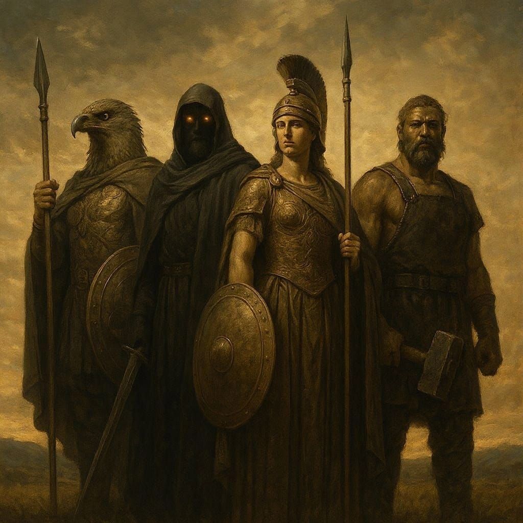 Quadripartite Deity of Justice and Strength