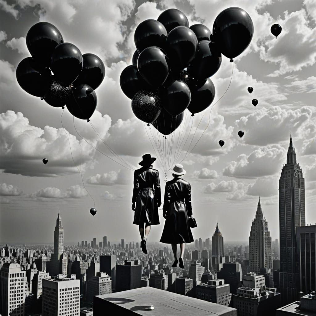 Female Robbers Escape with Designer Handbag Balloons