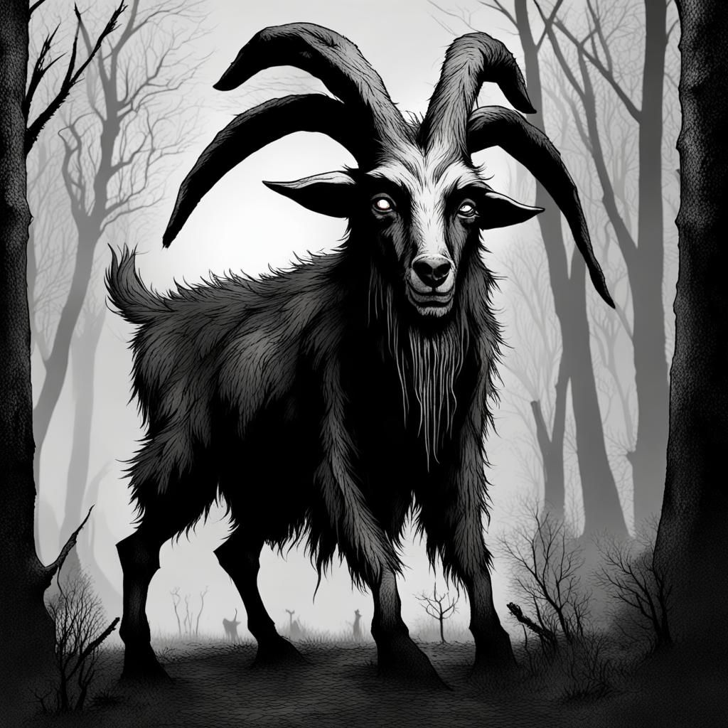 Goatman: Mythical Goat-Human Hybrid in Beltsville Woods