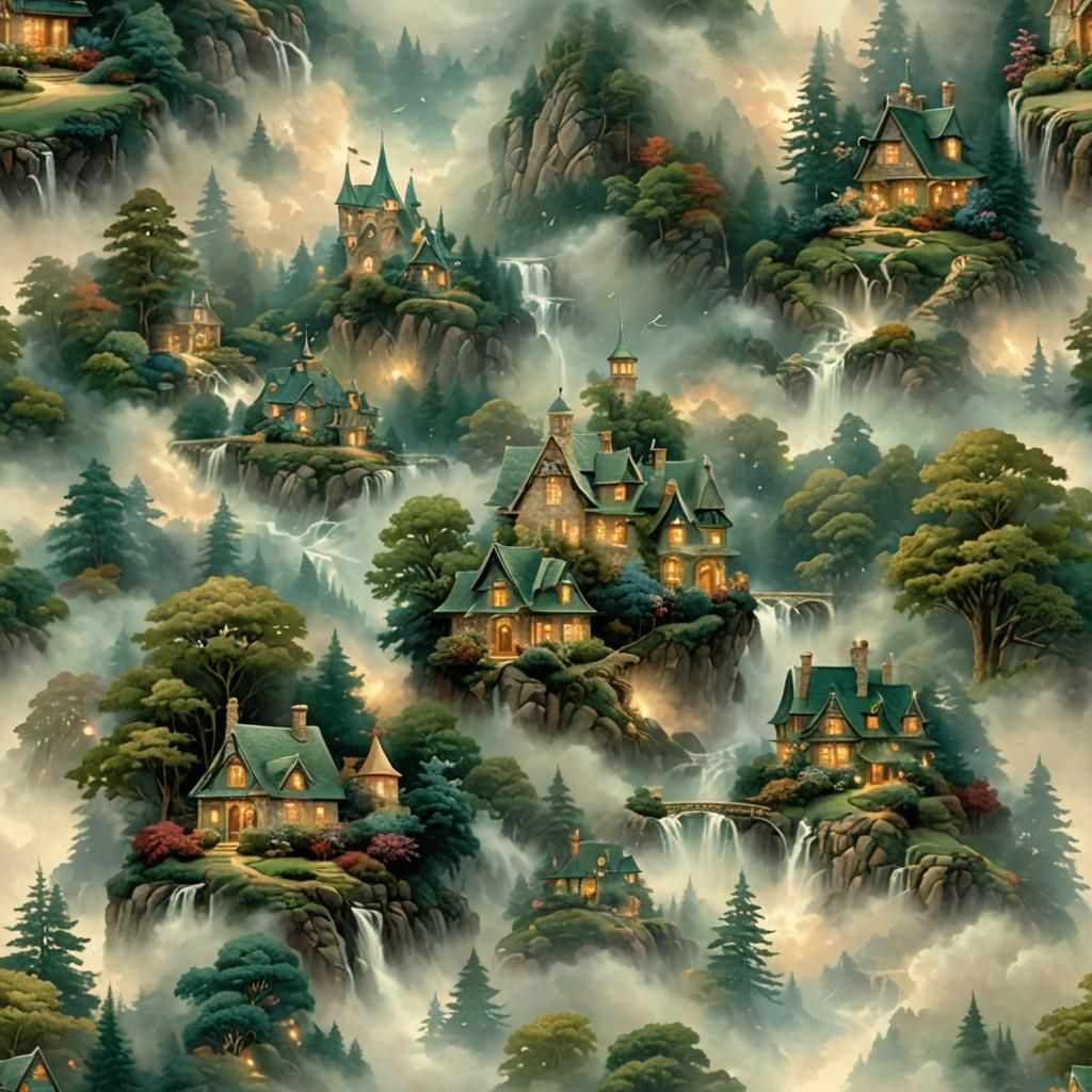 Aesthetic Beige and Green Wallpaper with Paper Shape