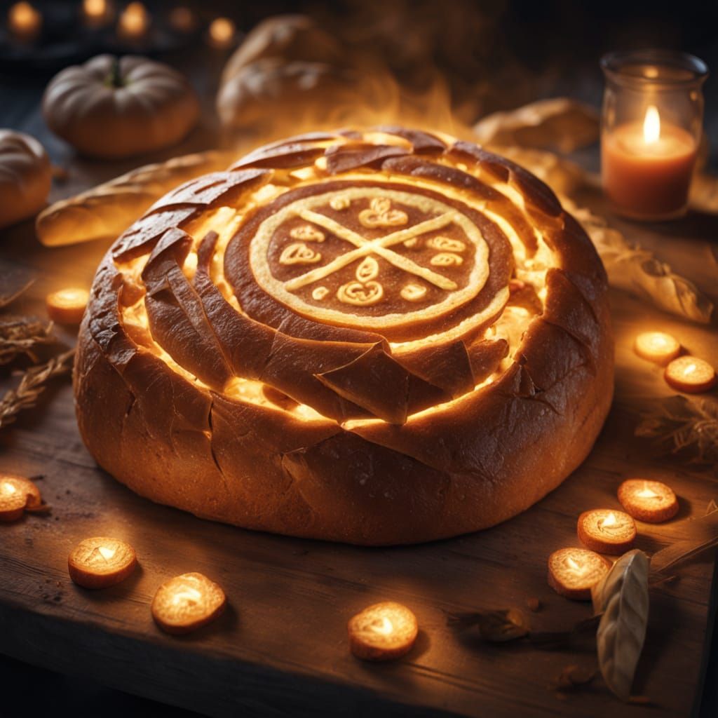Rune Carved Sandwich Radiates Mystical Warmth