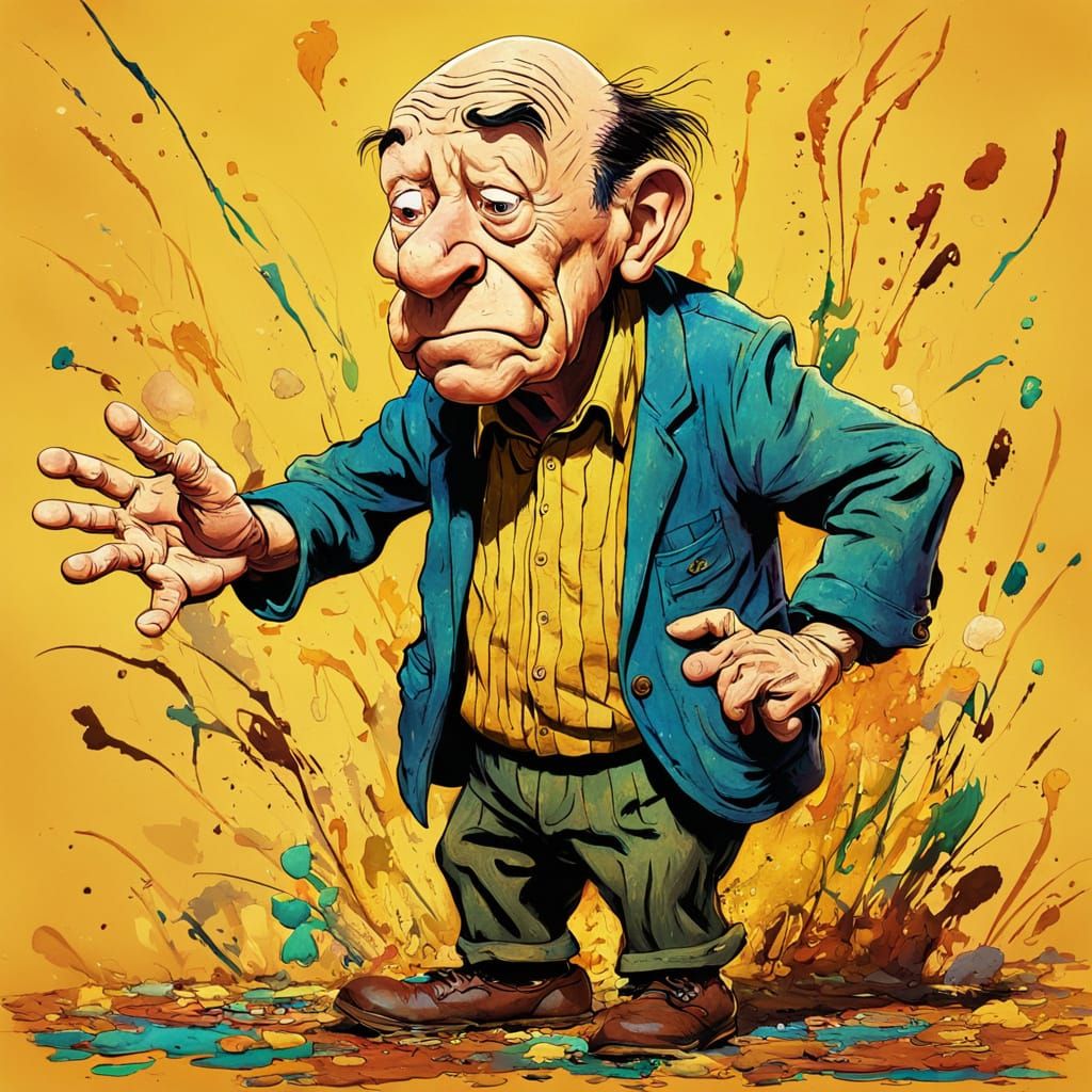 Mr. Magoo Concept Art in Splash Art Style