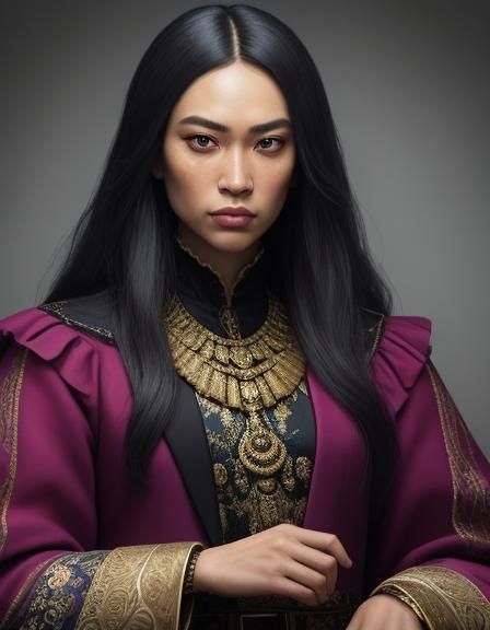 Noble in Suit: Hyperrealistic Portrait Concept Art