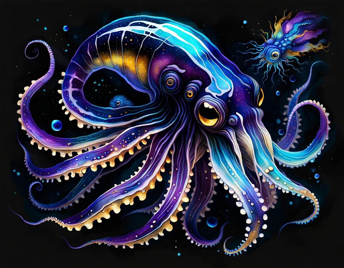 the very dark ocean,...