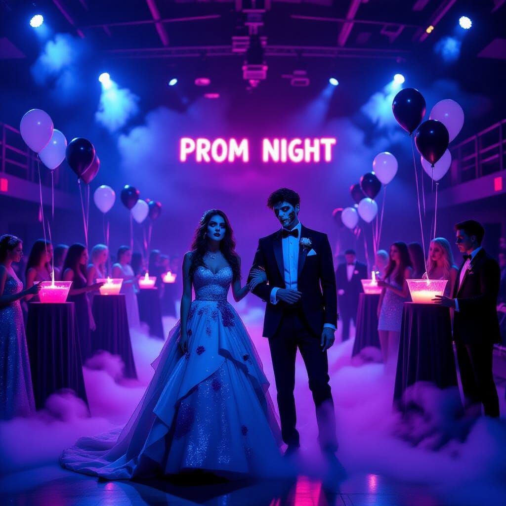 Zombies Haunt Spooky Prom Night Gym